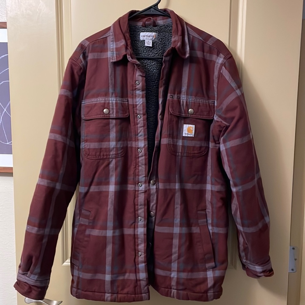 Carhartt Plaid Jacket - Red and Gray